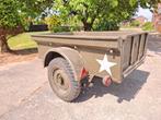 Originele Jeep / Bantam aanhanger Tweede Wereldoorlog stijl, Ophalen of Verzenden, Zo goed als nieuw