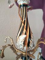 Antieke bloemenkroonluchter, Huis en Inrichting, Lampen | Kroonluchters, Ophalen, Gebruikt, Rococo