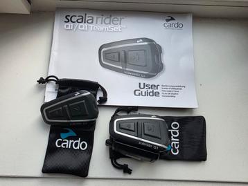 Cardo scala rider q1 (q3) team set incl berg onderdelen. beschikbaar voor biedingen