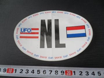 stickers Bumpersticker NL Nederland UFO  Jeans  beschikbaar voor biedingen