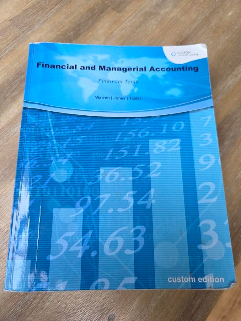 Financial & Managerial Accounting HU (Financial Tools), Boeken, Studieboeken en Cursussen, Ophalen of Verzenden, Beta, Gelezen