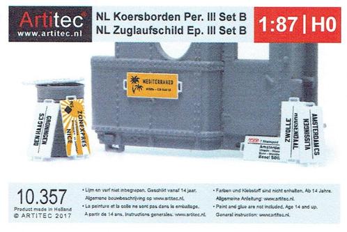 NS-koersborden - Artitec 10.357 set B, Hobby en Vrije tijd, Modeltreinen | H0, Nieuw, Treinset, Gelijkstroom, Overige merken, NS