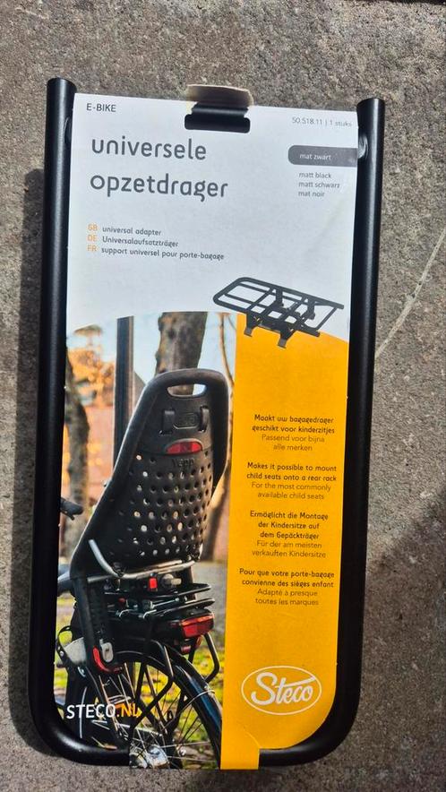 Steco universele opzetdrager E-Bike, Fietsen en Brommers, Fietsaccessoires | Bagagedragers, Nieuw, Ophalen