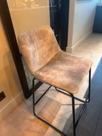 Barkrukken velvet stof, Huis en Inrichting, Barkrukken, 2 krukken, Ophalen of Verzenden, Zo goed als nieuw, 60 tot 90 cm