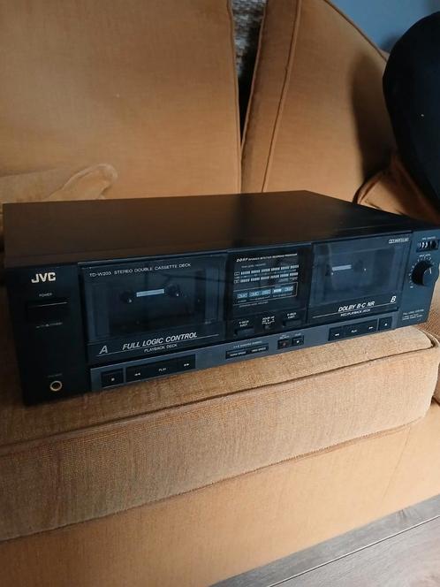 Jvc cassettedeck td-w203  (dubbel), Audio, Tv en Foto, Cassettedecks, Dubbel, JVC, Tape counter, Ophalen of Verzenden