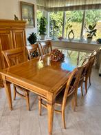 Reims Eetkamertafel met 6 Stoelen - 200x100cm, Huis en Inrichting, Tafels | Eettafels, Ophalen, Gebruikt, Licht klassiek, 200 cm of meer