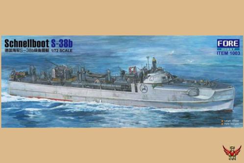 FORE Hobby 1/72 Schnellboot S-38 B, Hobby en Vrije tijd, Modelbouw | Boten en Schepen, Nieuw, 1:50 tot 1:200, Overige merken, Ophalen of Verzenden