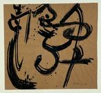 Erik Oldenhof (1951) Tekening Inkt " Comp Abstract " Ges Ged, Antiek en Kunst, Ophalen of Verzenden