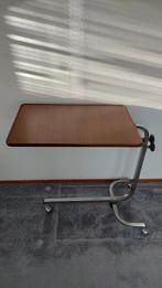 Vintage verstelbare bedtafel, serveerwagen of overbedtafel, Ophalen