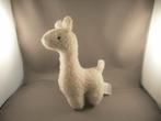 Jollein lama/alpaca met zwart oogjes 21cm wollig wit velours, Ophalen of Verzenden, Nieuw, Overige typen