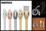 Dennis Gadgets :1x originele REMAX  SNAKE kabel div kleuren, Telecommunicatie, Mobiele telefoons | Telefoon-opladers, Nieuw, Apple iPhone