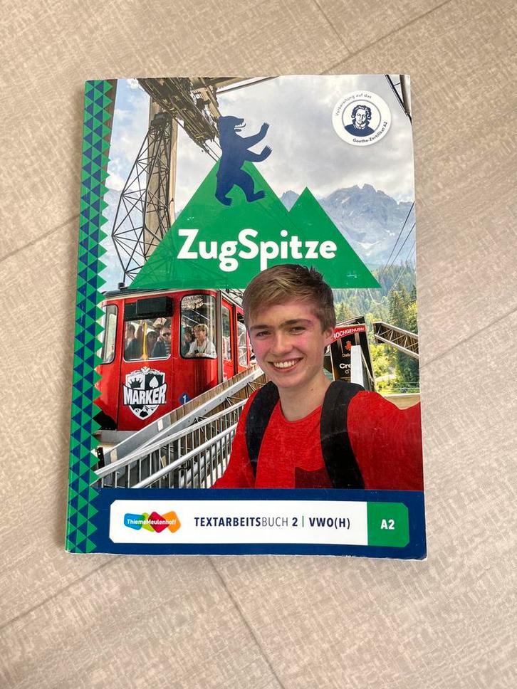 Zugspitze Textarbeitsbuch 2 VWO(H) A2 - Duits Leermiddel, Boeken, Taal | Duits, Gelezen, Non-fictie, Ophalen