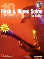 Gitaar: 10 rock & blues Solos for guitar + cd, Gebruikt, Klarinet, Les of Cursus, Ophalen of Verzenden