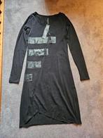 Zwarte jurk met stukken echt leer, Black K&M, mt 36 en 44, Kleding | Dames, Jurken, Verzenden, Zwart, Nieuw, Maat 36 (S)