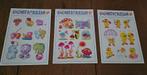 1987 kaart stickers- vintage- 3 stuks- verzend ook., Verzamelen, Speelgoed, Ophalen, Zo goed als nieuw