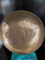 Koperen gegraveerd wandbord, Antiek en Kunst, Ophalen of Verzenden