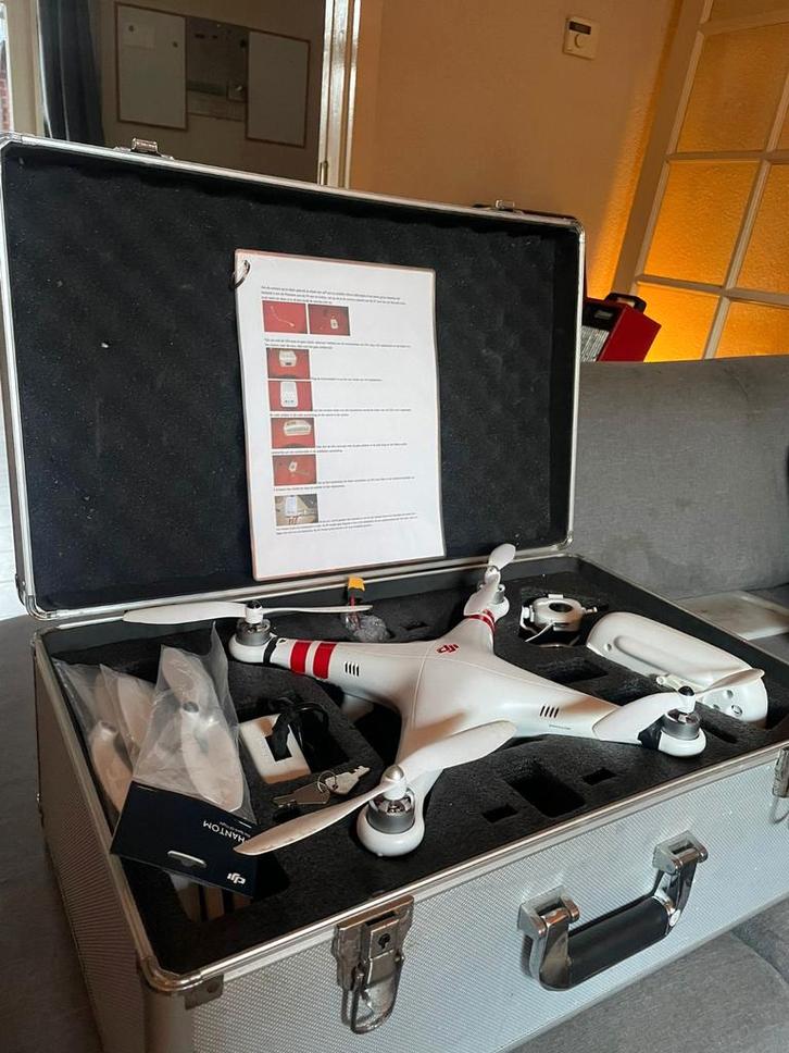 DJI Phantom Drone 3 met Camera, Audio, Tv en Foto, Drones, Zo goed als nieuw, Drone met camera, Ophalen of Verzenden