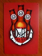 Duff Bier 20x30 cm Reclamebord, Ophalen of Verzenden, Nieuw, Reclamebord, Plaat of Schild, Overige merken