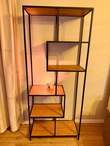 Stellingkast Staal/Hout - 185x77x35 beschikbaar voor biedingen