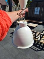 Witte industriële hanglamp, Ophalen of Verzenden, Gebruikt