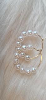 Handgemaakte Parel Oorbellen, Overige materialen, Hangers, Wit, Nieuw