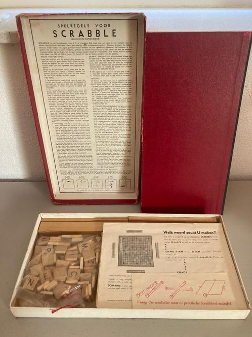 Scrabble Antiek, Hobby en Vrije tijd, Gezelschapsspellen | Bordspellen, Gebruikt, Drie of vier spelers, Ophalen