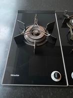 Miele Domino Gaskookplaat + Wokbrander, Gebruikt, 3 kookzones of minder, Ophalen of Verzenden, Inbouw