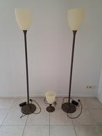 Lampenset 3x Staande lampen Vloerlampen met Dimmer, Ophalen, Zo goed als nieuw, 150 tot 200 cm
