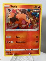 Tepig 023/163 - Battle Styles - Holo, Ophalen of Verzenden, Zo goed als nieuw, Losse kaart, Foil