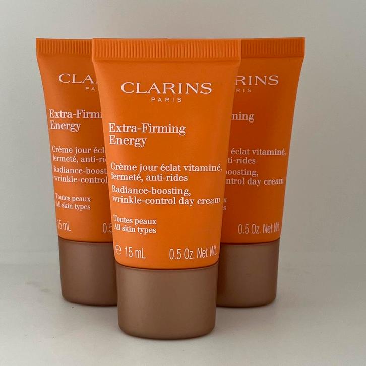 Clarins Extra-Firming Energy Day Cream 15 ml, Sieraden, Tassen en Uiterlijk, Uiterlijk | Gezichtsverzorging, Nieuw, Verzorging
