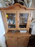 Antiek grenen buffetkast, Huis en Inrichting, Kasten | Buffetkasten, Ophalen, Gebruikt, 100 tot 150 cm, Antiek grenen