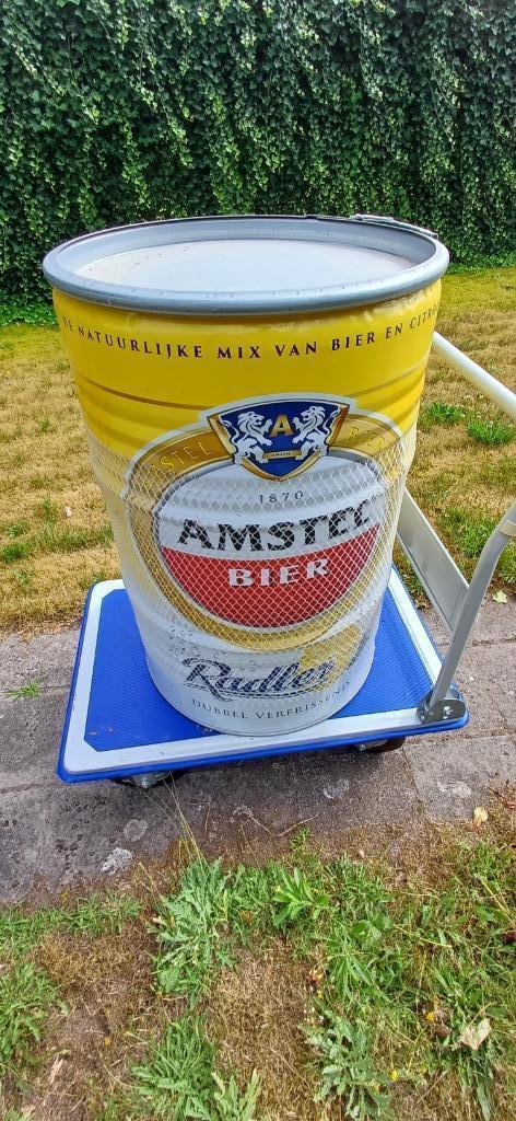 Amstel Radler Barrel BBQ, Tuin en Terras, Houtskoolbarbecues, Nieuw, Met accessoires, Ophalen