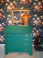 Brocante groene Secretaire Kast, Ophalen