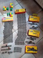 Trix diverse rails; recht, bocht, wissels enz, Gebruikt, Gelijkstroom, Trix, Rails