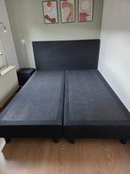 Bed 160x200 te koop (met matras en topper)., Huis en Inrichting, Slaapkamer | Bedden, Ophalen, Gebruikt, Zwart, Tweepersoons