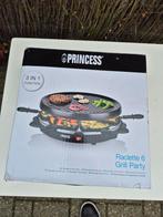 Princess Raclette Grill - 1 keer gebruikt, Ophalen, Vaatwasmachinebestendig, Gebruikt, Tafelgrill
