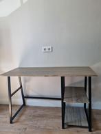 buro sidetable 120 breed metaal / hout, Huis en Inrichting, Bureaus, Ophalen, Gebruikt, Bureau