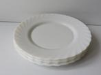 arcopal arcoroc 6 witte dinerborden, Gebruikt, Ophalen of Verzenden, Glas, Bord(en)