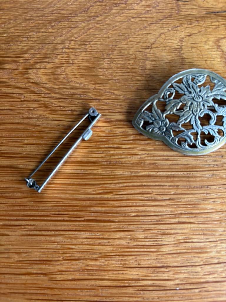 Zilveren dasspelden., Ophalen of Verzenden, Zo goed als nieuw, Zilver