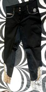 Chique Bling glitter rijbroek 44 nieuw zwart zilver, Dieren en Toebehoren, Paardrijkleding, Dressuur, Nieuw, Dames, Onderkleding