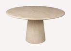 Richmond Ronde Eettafel Fictus Faux Travertin, 140cm, Ophalen, Nieuw