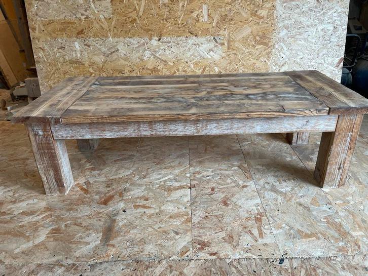 Steigerhouten Salontafel Opknapper, Huis en Inrichting, Tafels | Salontafels, Gebruikt, Minder dan 50 cm, 50 tot 100 cm, 100 tot 150 cm