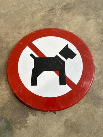 Aluminium Verboden Voor Honden Bord beschikbaar voor biedingen