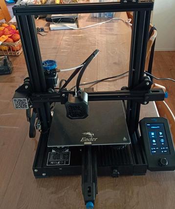 Creality Ender 3 v2 + PLA filament + accessoires beschikbaar voor biedingen
