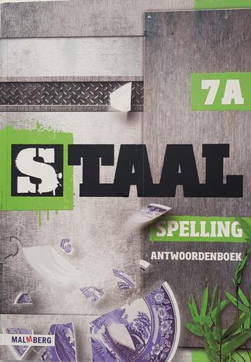 Staal - Antwoordenboek spelling 7A/7B beschikbaar voor biedingen