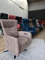 Luxe,e prominent Wilson relax fauteuil ster lende taupe, Ophalen of Verzenden, Zo goed als nieuw, Stof, Eén