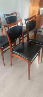 Vintage van Teeffelen Stoelen, Ophalen, Gebruikt, Zwart