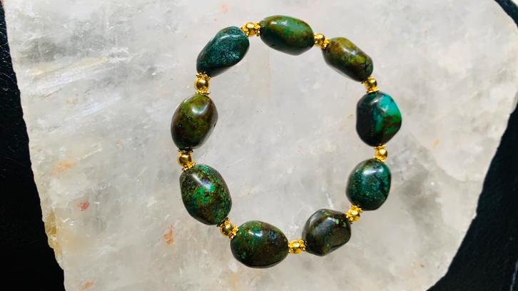 Turkoois turquoise Tibet beschermt aura straling geluk SALE, Sieraden, Tassen en Uiterlijk, Armbanden, Zo goed als nieuw, Zilver
