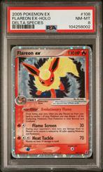Flareon EX PSA 8 (DS 108) EX Delta Species, Ophalen of Verzenden, Zo goed als nieuw