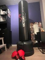Zware Boxpaal met handschoenen en grind, Sport en Fitness, Boksen, Ophalen of Verzenden, Nieuw, Bokszak